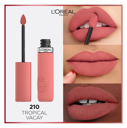 L'Oreal Paris Infallible Matte Resistance Liquid Lipstick, 210 Tropical Vacay