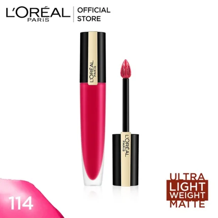 Loreal Rouge Signature Liquid Lipstick 114 I Represent