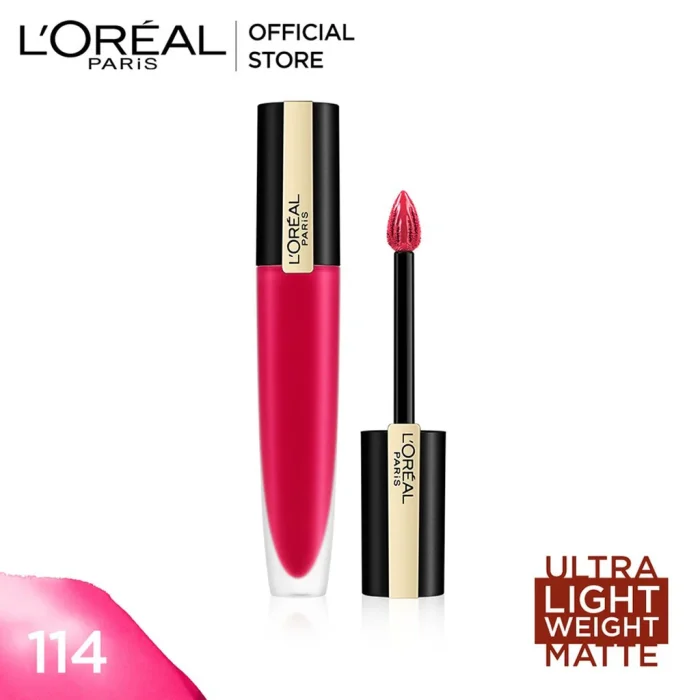Loreal Rouge Signature Liquid Lipstick 114 I Represent