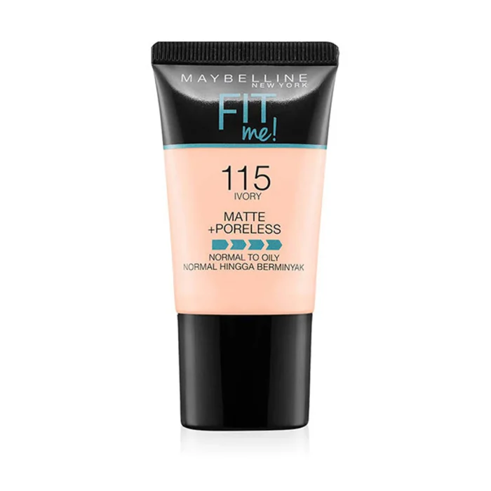Maybelline Fit Me Matte & Poreless Liquid Foundation 18ml – 115 IVORY
