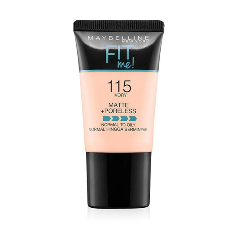Maybelline Fit Me Matte & Poreless Liquid Foundation 18ml – 115 IVORY